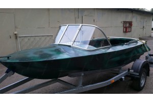 Стекло на лодку Обь-1 с калиткой