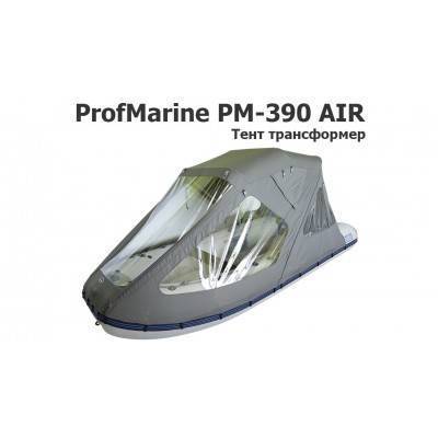 Тент трансформер на лодку ПВХ Профмарин 390 AIR (ProfMarine PM-390 AIR)