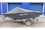 Тент транспортировочный на лодку Furia 410 PRO F (Boomboats) с храповыми механизмами