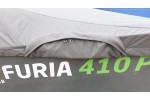 Тент транспортировочный на лодку Furia 410 PRO F (Boomboats) с храповыми механизмами
