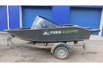 Тент транспортировочный на лодку Furia 410 PRO F (Boomboats) с храповыми механизмами