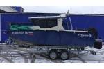 Тент транспортировочный на катер KFboats KF-6 Cruise с храповыми механизмами