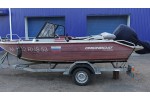 Тент транспортировочный на лодку Орионбот 48 Фиш (Orionboat 48 Fish) с храповыми механизмами