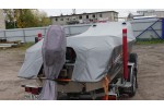 Тент транспортировочный на лодку Вельбот 45 с храповыми механизмами