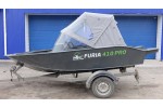 Тент трансформер на лодку Furia 410 PRO F (BoomBoats)