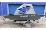 Тент трансформер на лодку Furia 410 PRO F (BoomBoats)