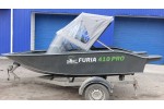 Тент трансформер на лодку Furia 410 PRO F (BoomBoats)