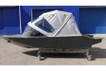 Тент трансформер на лодку Furia 410 PRO капотная (BoomBoats)