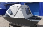 Тент трансформер на лодку Furia 410 PRO капотная (BoomBoats)