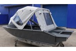 Тент трансформер на лодку Furia 410 PRO капотная (BoomBoats)