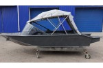 Тент трансформер на лодку Furia 410 PRO капотная (BoomBoats)
