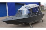Тент трансформер на лодку Furia 410 PRO капотная (BoomBoats)