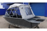 Тент трансформер на лодку Furia 410 PRO капотная (BoomBoats)