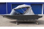 Тент трансформер на лодку Furia 410 PRO капотная (BoomBoats)
