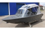 Тент трансформер на лодку Furia 410 PRO капотная (BoomBoats)