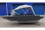 Тент трансформер на лодку Furia 410 PRO капотная (BoomBoats)