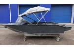 Тент трансформер на лодку Furia 410 PRO капотная (BoomBoats)