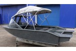 Тент трансформер на лодку Furia 410 PRO капотная (BoomBoats)