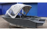 Тент трансформер на лодку Furia 410 PRO капотная (BoomBoats)