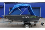 Тент трансформер на лодку Furia 410 PRO (румпель)