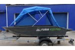 Тент трансформер на лодку Furia 410 PRO (румпель)