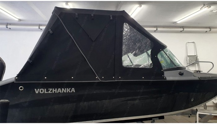 Тент трансформер на лодку Волжанка 50 Fish