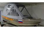 Тент трансформер на лодку Вельбот 46 К (с консолью)