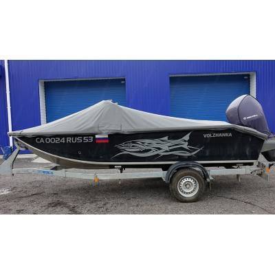 Тент стояночный на лодку ПВХ Baltic Boats Аполлон 460 RIB