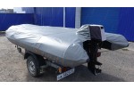 Тент транспортировочный на лодку ПВХ RIB Рейд R380 со стяжными ремнями