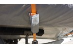 Тент транспортировочный на лодку ПВХ RIB Рейд R380 со стяжными ремнями