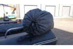 Тент транспортировочный на лодку ПВХ RIB Рейд R380 со стяжными ремнями
