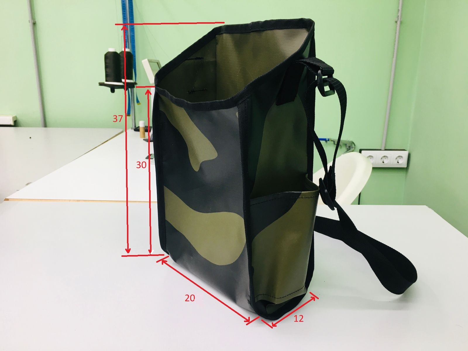 Размеры сумки для рыбы на фото