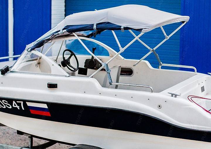 Расположение дуг на лодке Неман 450 Open